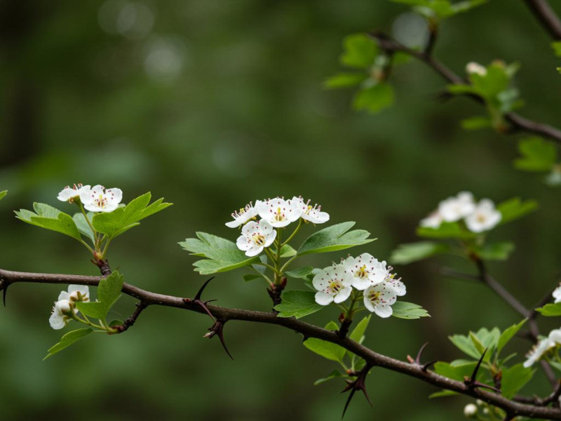 A hawthorn shrub
