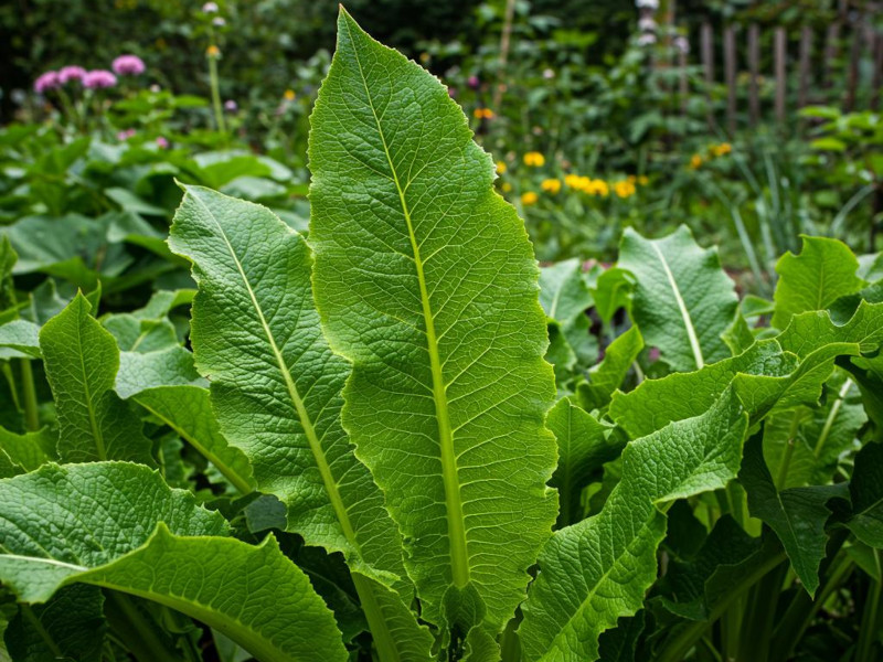 A horseradish plant